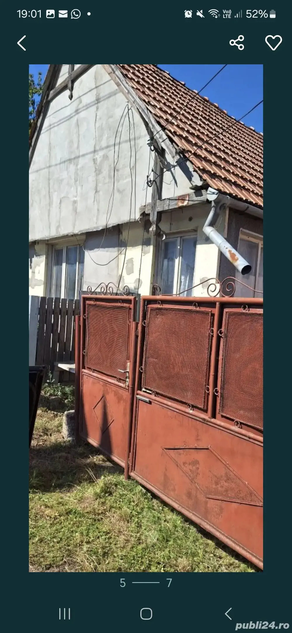 Casă si teren, 1000 mp E60 Capusu Mare