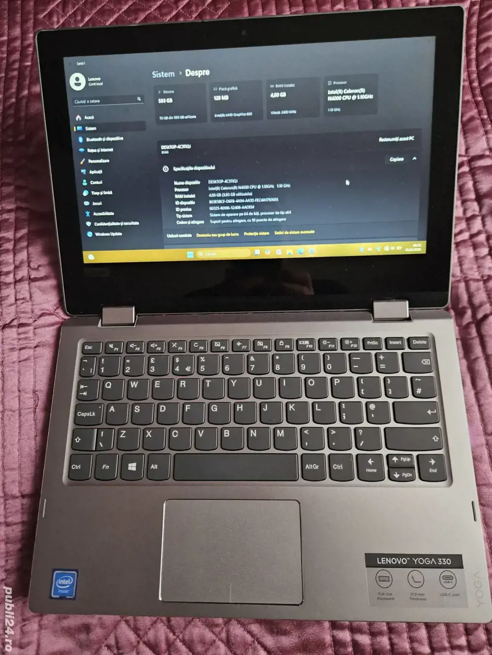 Laptop Lenovo yoga 330 11,5  inch