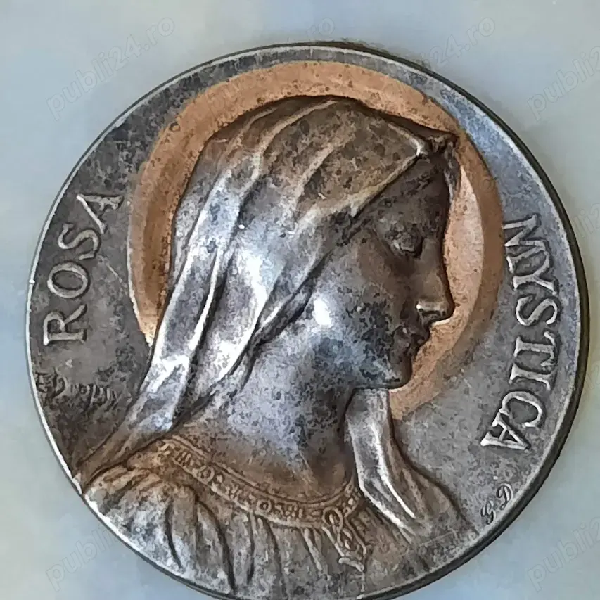 placheta Sf. Maria ROSA MYSTICA  semnata Emile DROPSY