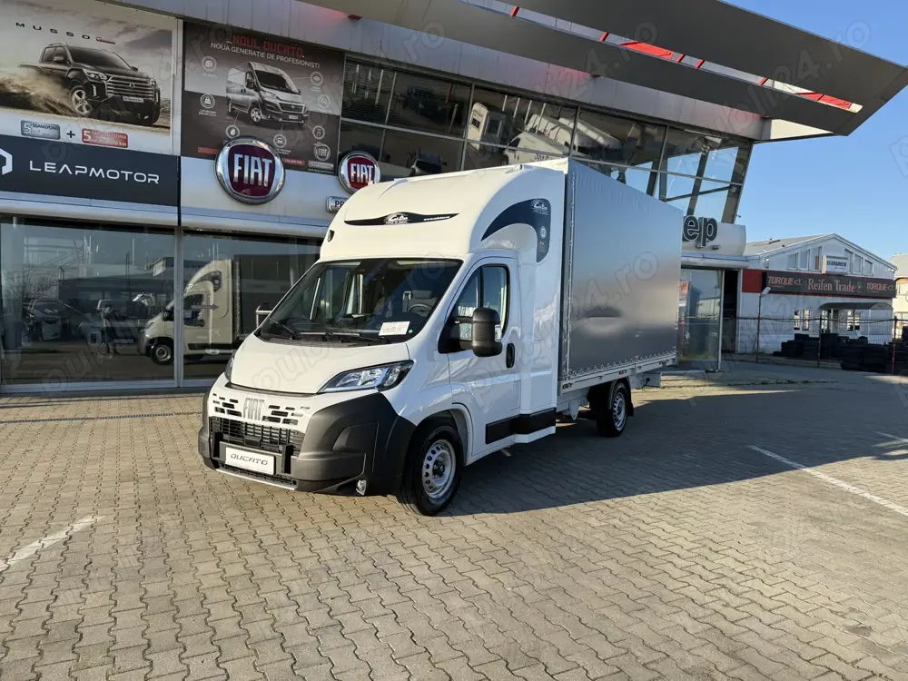 Fiat Ducato 2.2D 140CP Cabina Dormitor Dublu + Prelata 8 EuroPaleti