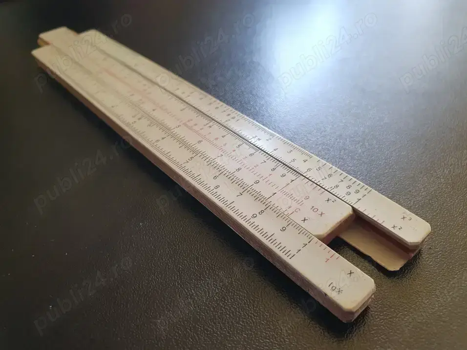 Rigla de calcul vintage Tehnolemn Timisoara