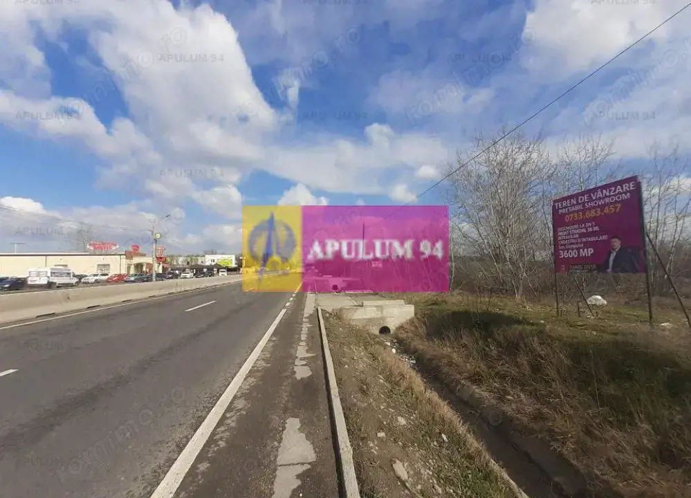 Teren cu potential comercial, bun pentru Showroom.