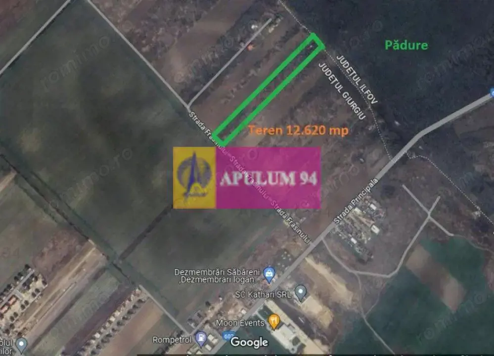 Săbăreni, teren 12620 mp pentru case, lângă pădure