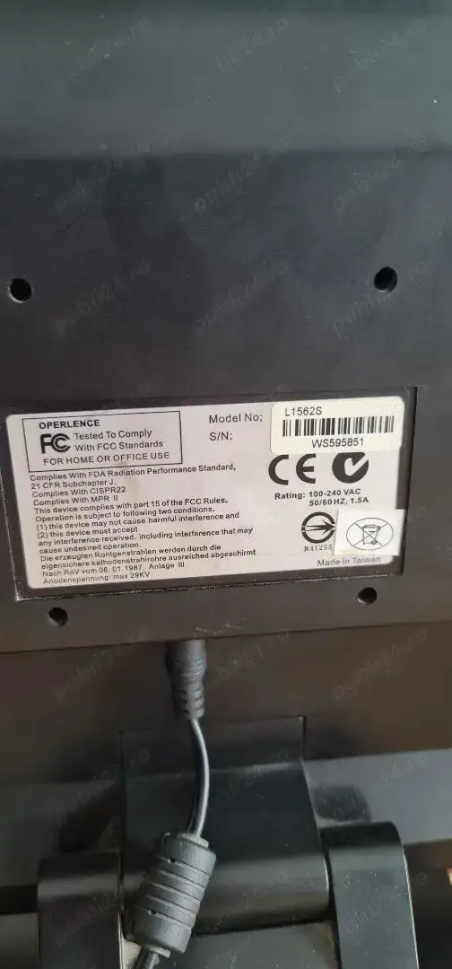 Monitor Ibox 15 inchi,38 cm,reglabil