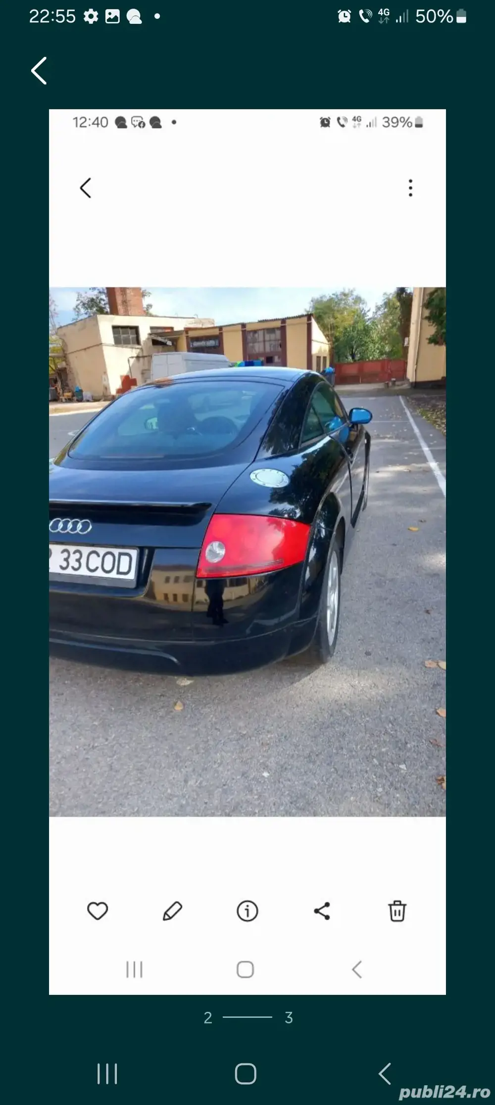 vind Audi TT stare buna 