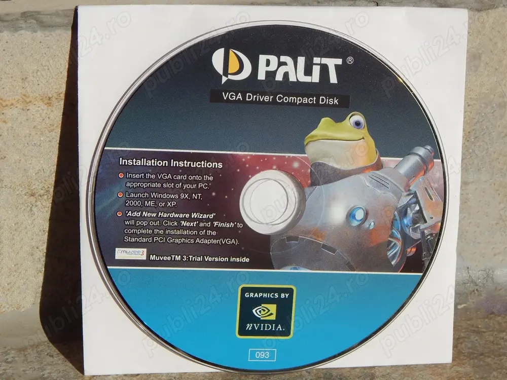 CD drivere instalare placa video Palit NVIDIA GeForce 2002