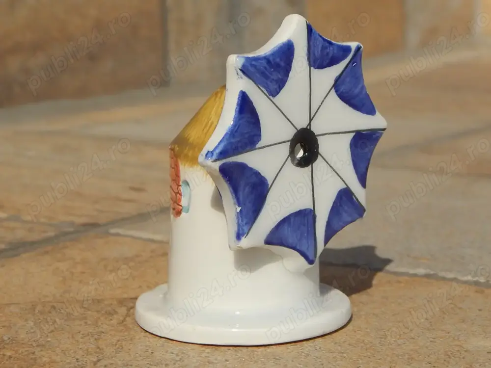 Bibelou moara vant olandeza statueta ceramica portelan