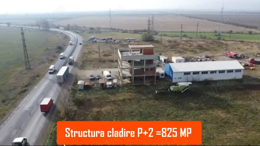 Comision cumparator 0% Teren +hala+ structura cladire 