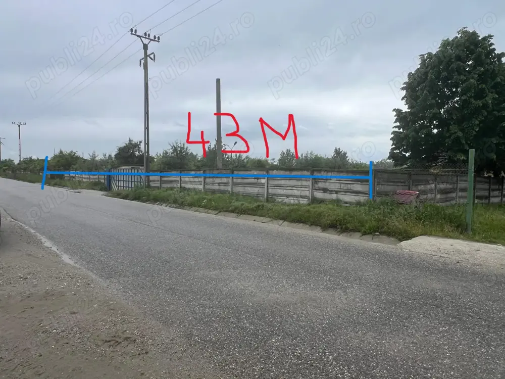 Hala cu cladire de inchiriat  deschidere la strada 43m