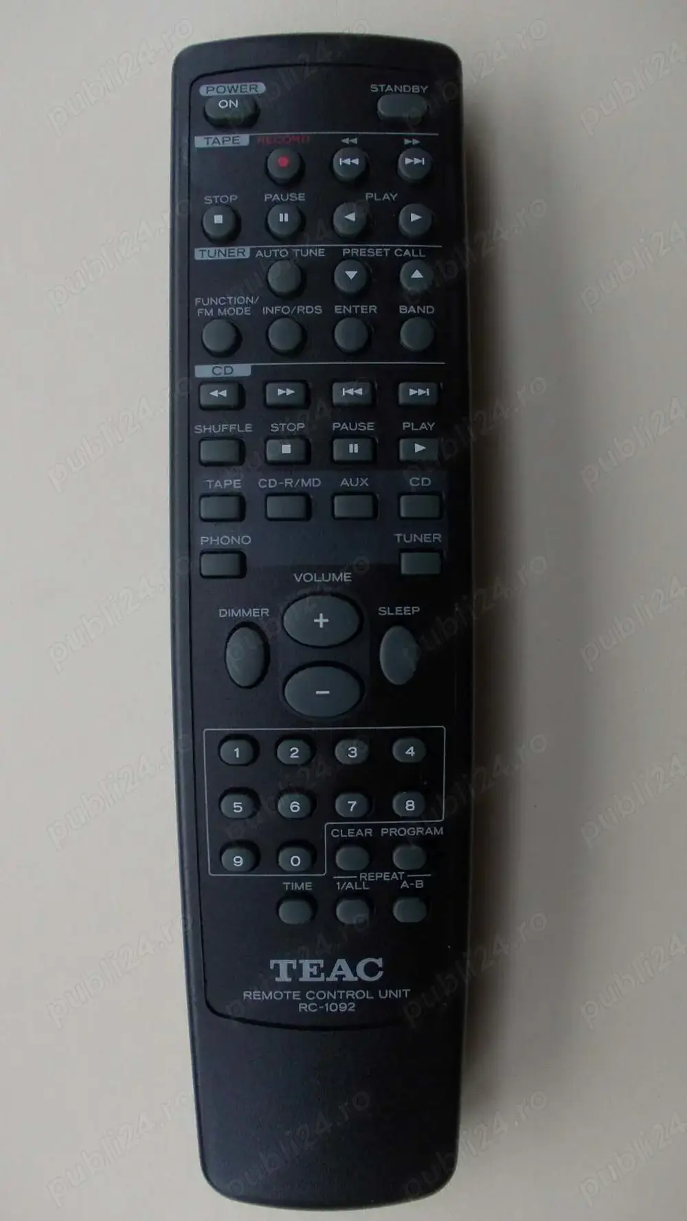 Telecomanda TEAC rc-1092  rc-1094 rc-1122, telecomenzi originale