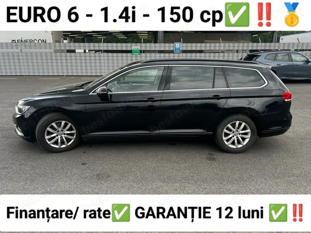 VW Passat 1.4 benzina-150 CP, an 2017, EURO 6, import Germania, Finanțare rate- Garanție 12 LUNI 
