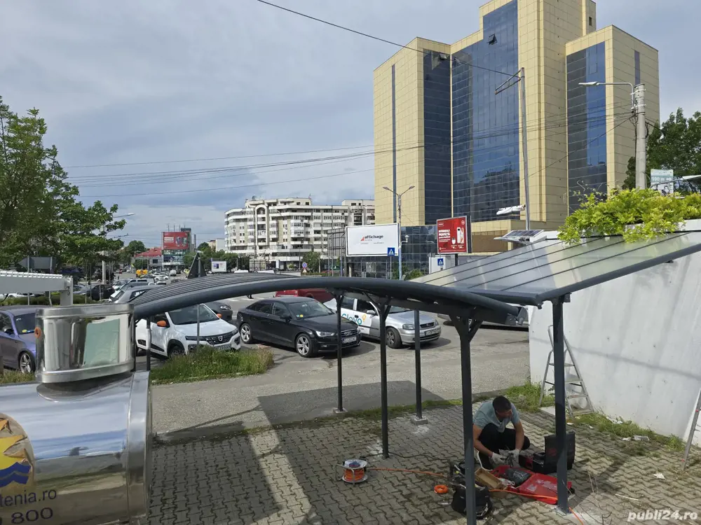 Copertina aluminiu acoperită cu policarbonat