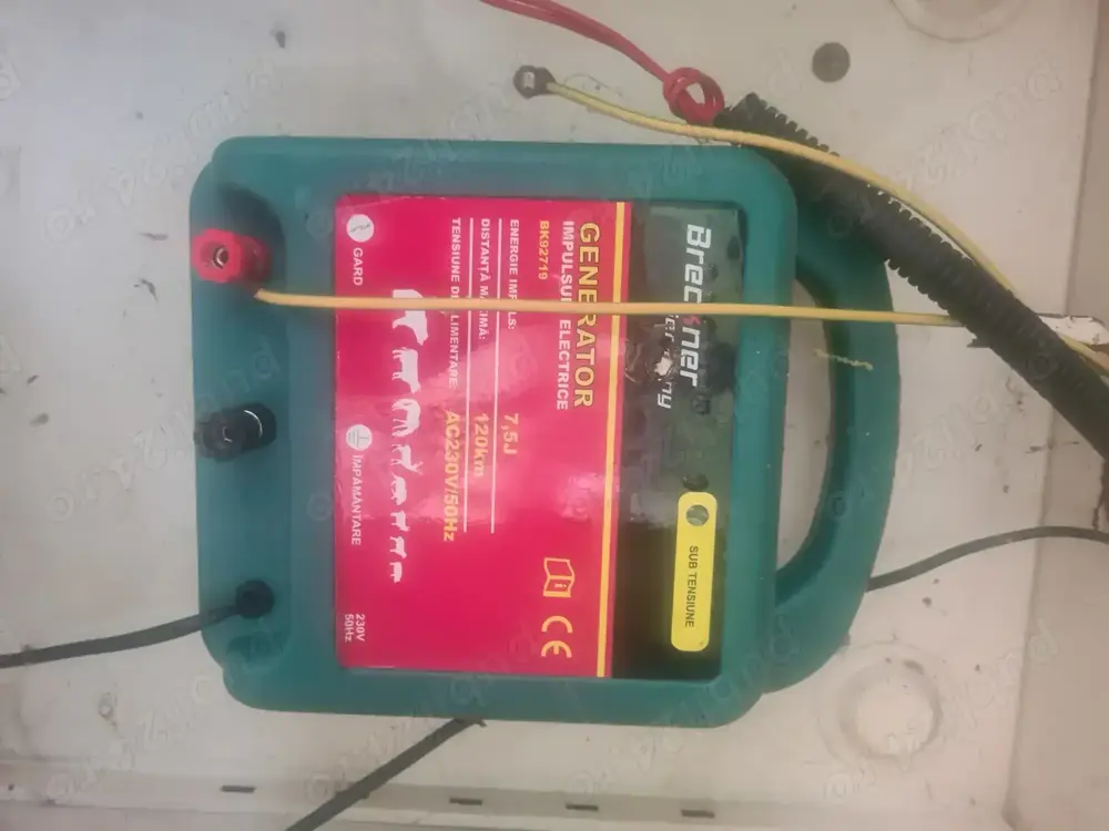 Aparat generator de impulsuri AC230V 50Hz 7.5 Joule, 120km pentru gard electric Breckner Germany Aparat generator de impulsuri AC230V 50Hz 7.5 Joule, 120km pentru gard electric Breckner Germany