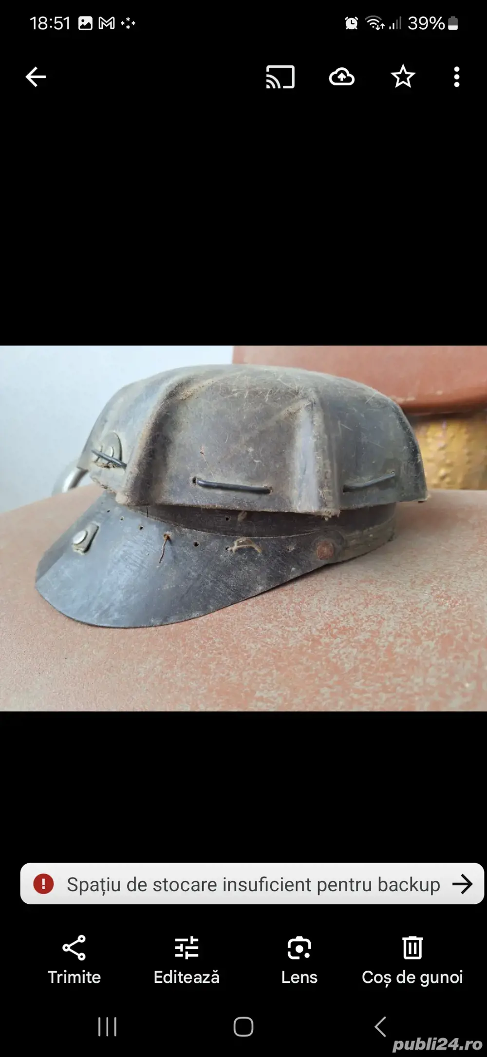 Căști vintage minier,pompier