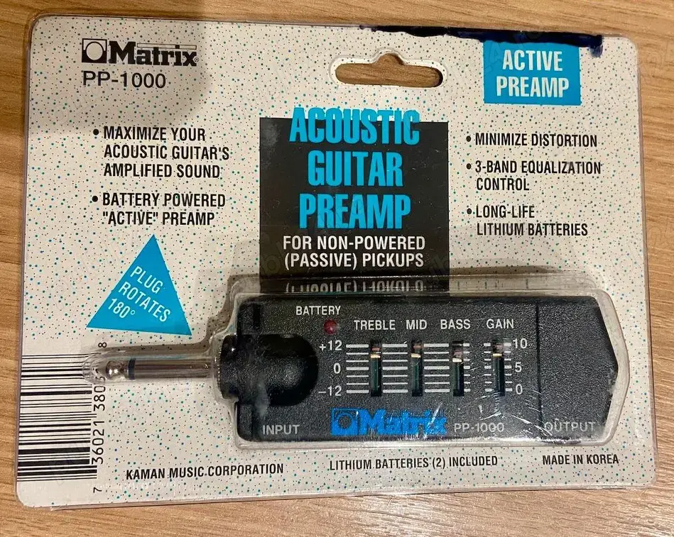 Acustic guitar preamp Matrix PP-1000