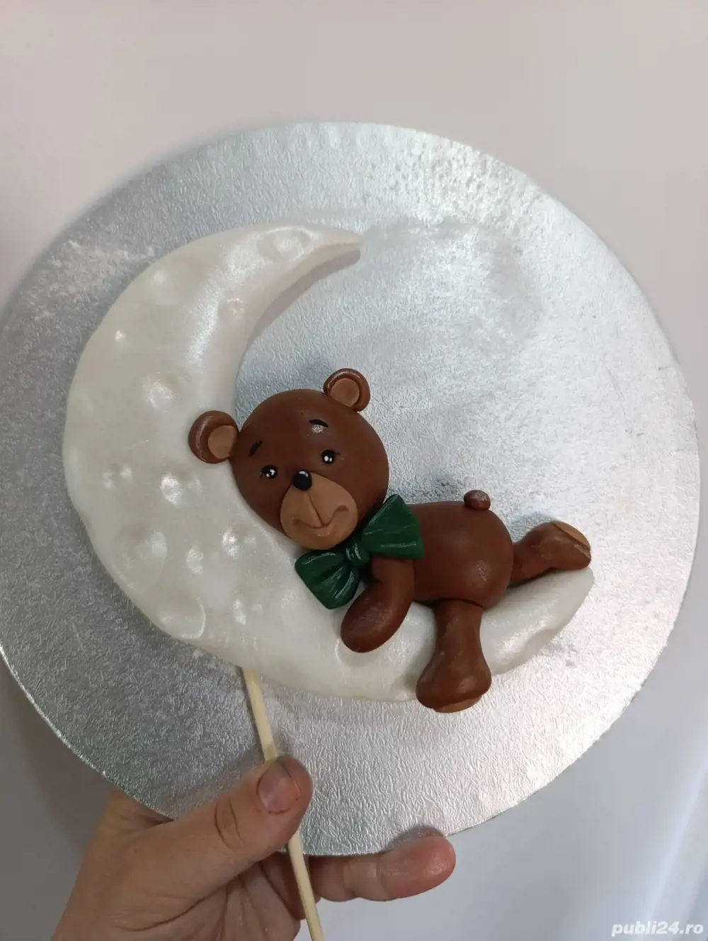 Figurina dulce tort botez naștere 