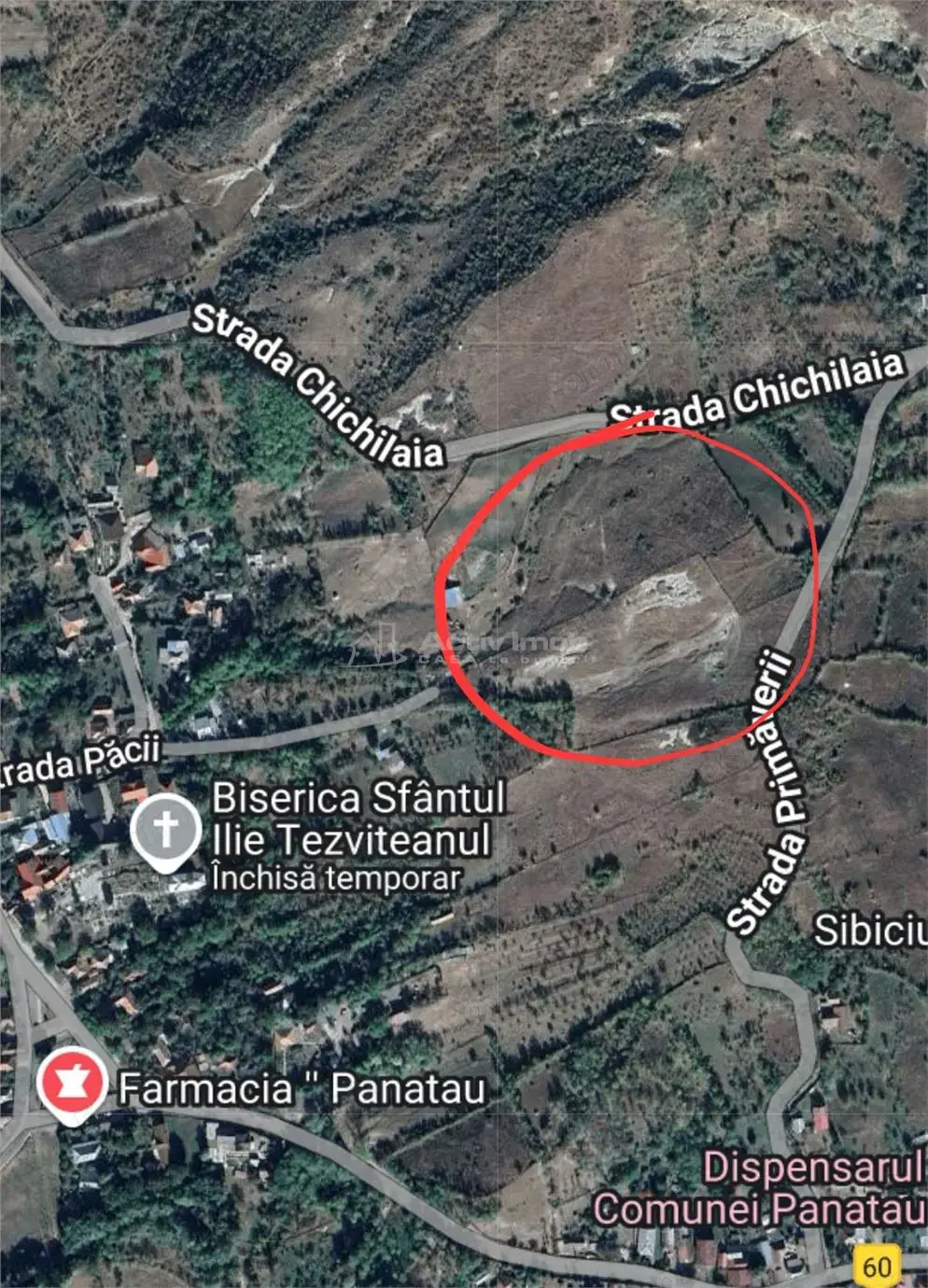 Teren extravilan 10000 mp, com Panatau