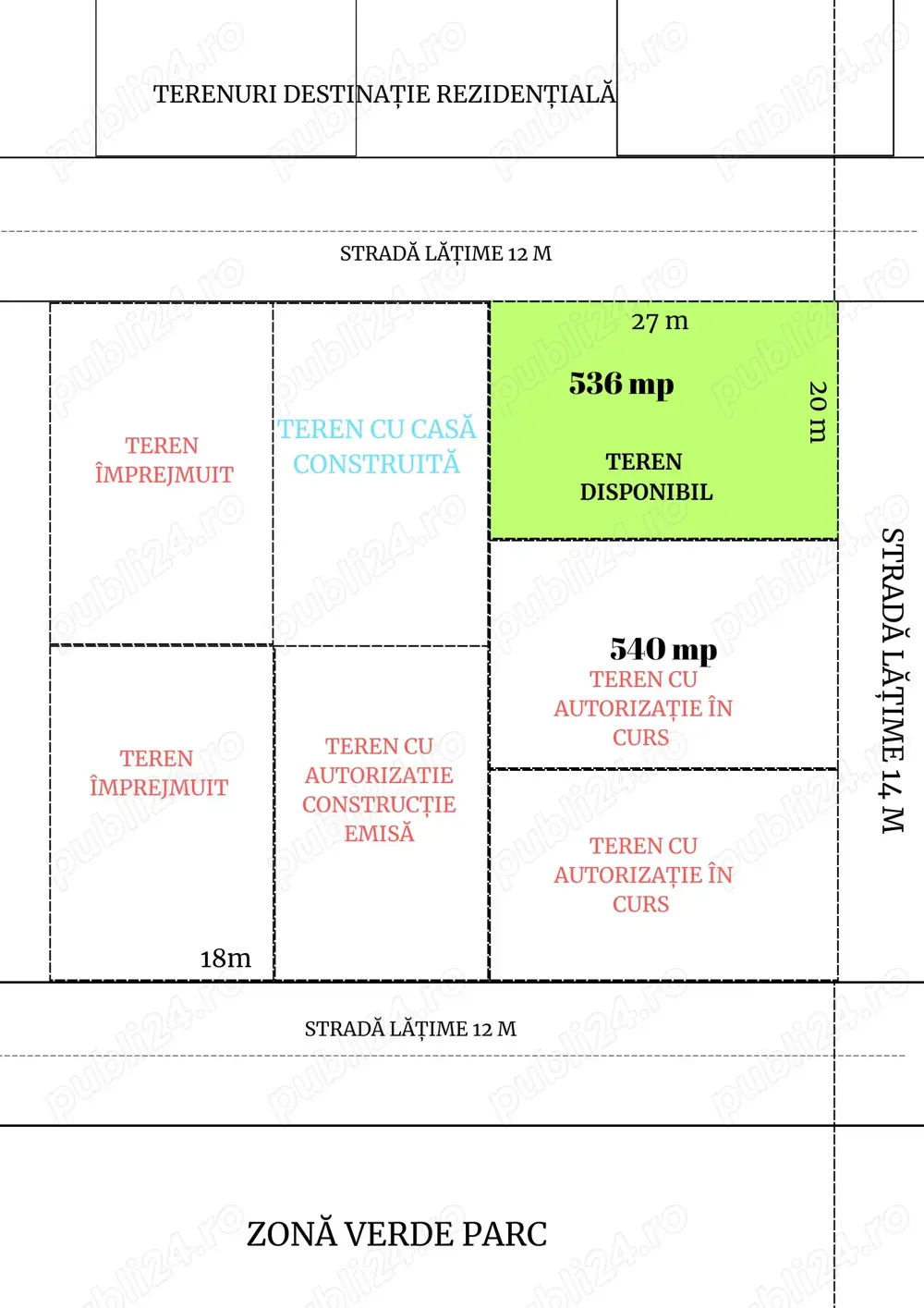 Teren cu număr de casă și utilități
