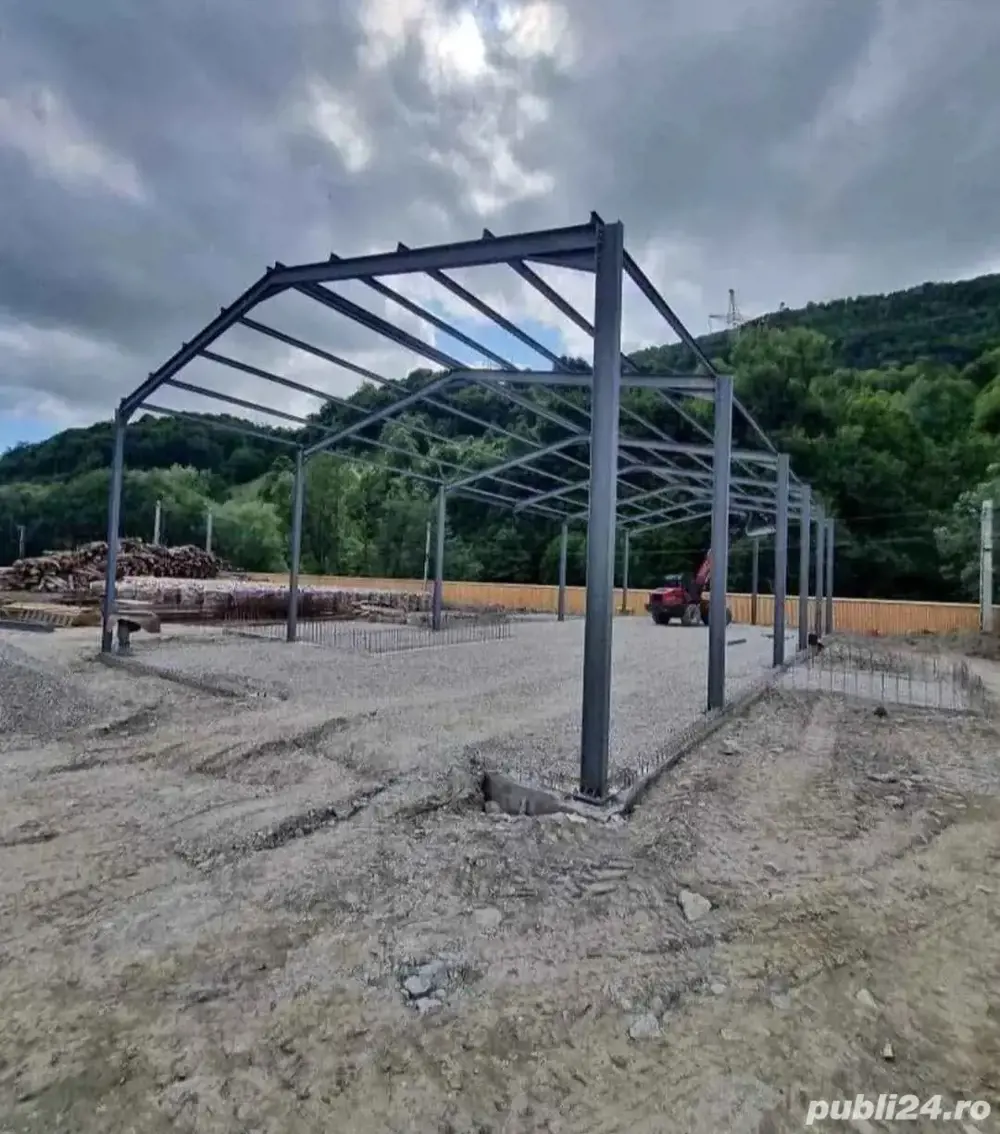 vând hală metalică de pe stoc la preț de producător 10 cu 20 cu 4 la streașină 