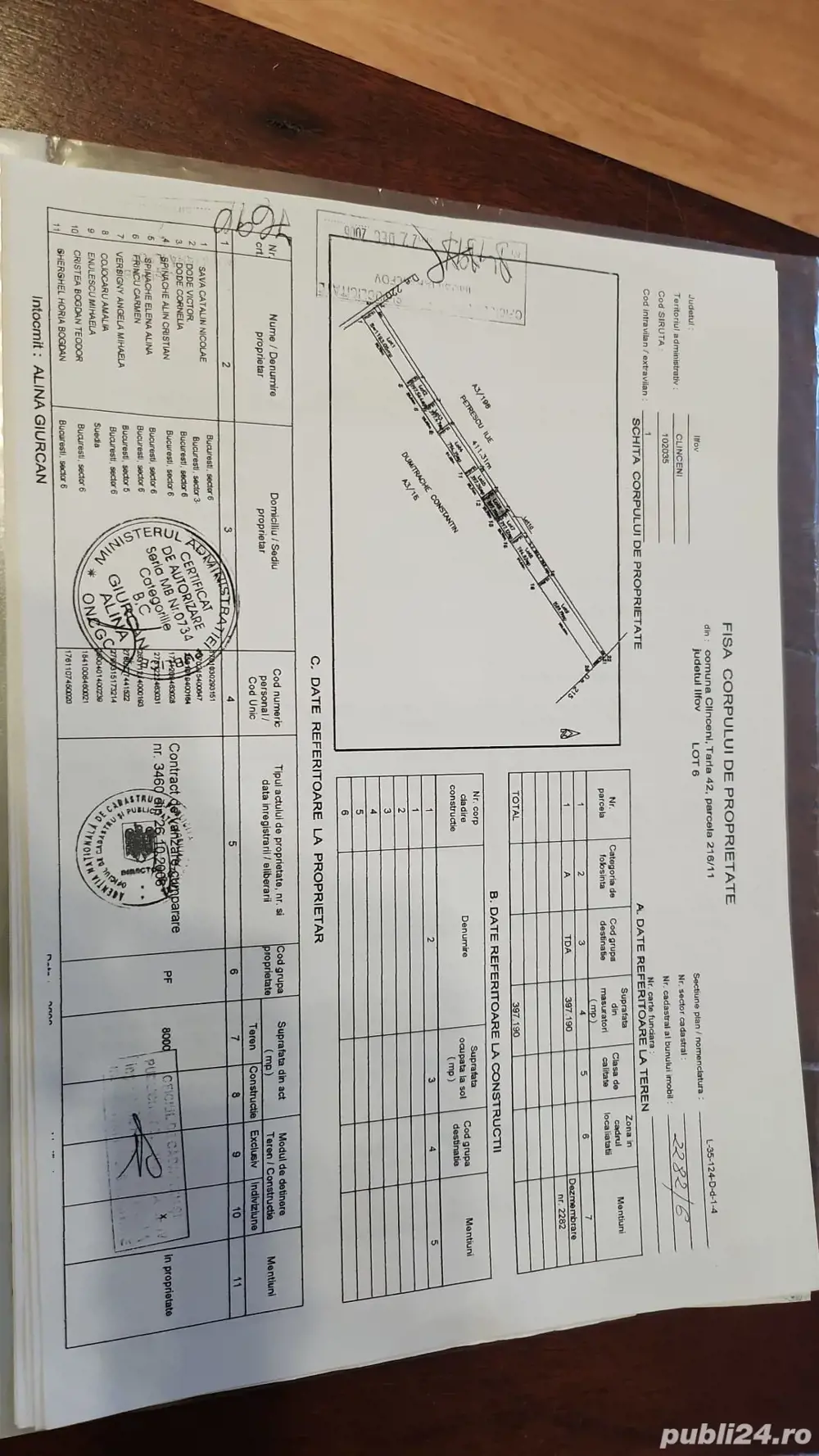 vand teren intravilan clinceni-ilfov in rate