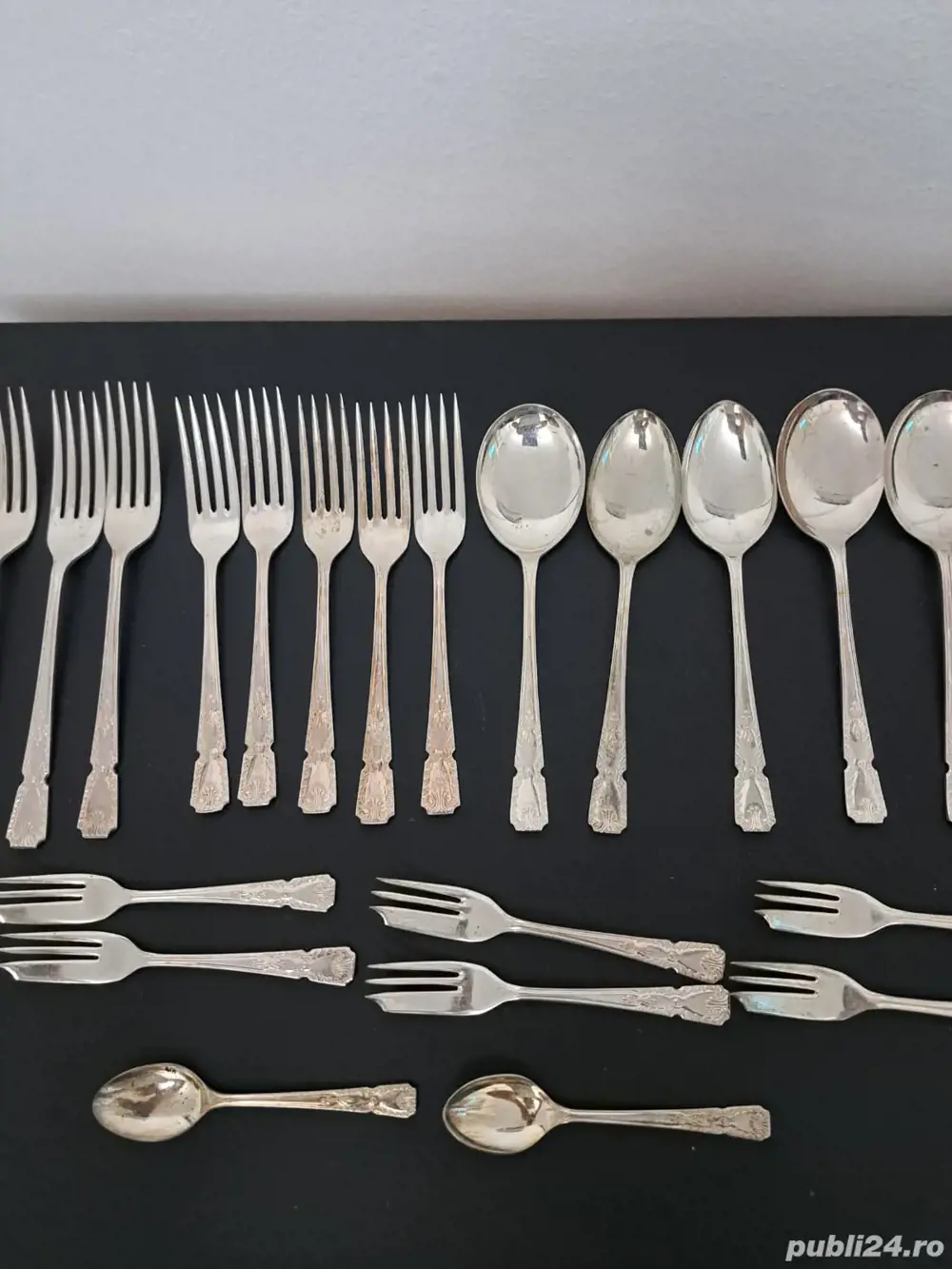 Tacamuri suflate cu argint , ștanta silver plated 25 piese