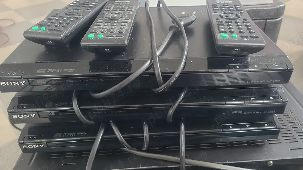 Dvd Sony cu telecomandă,stații amplificare audio si boxe 