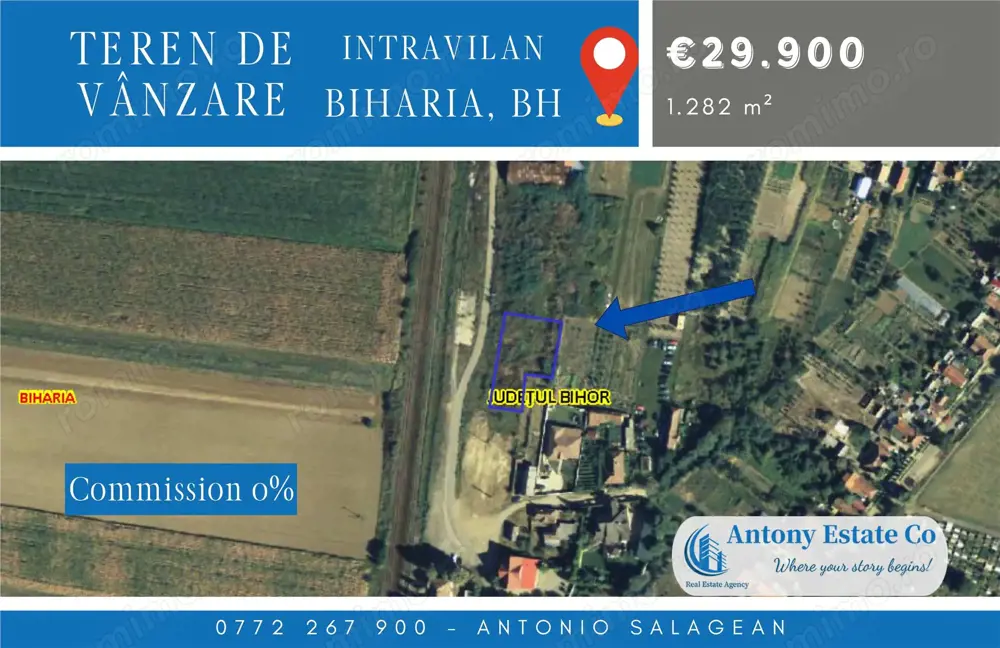 Teren intravilan, de vanzare - Biharia, Bihor Teren intravilan, de vanzare - Biharia, Bihor