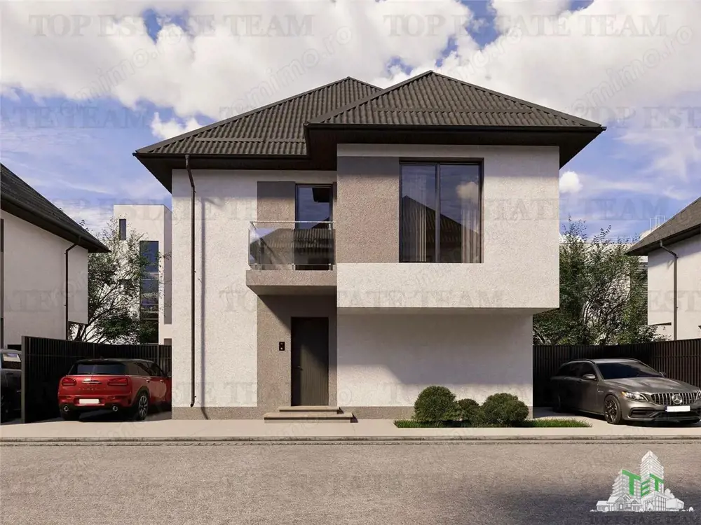 Vila 5 camere cu incalzire in pardoseala pe parter si etaj, mansarda locuibila, 236mp teren toate ut