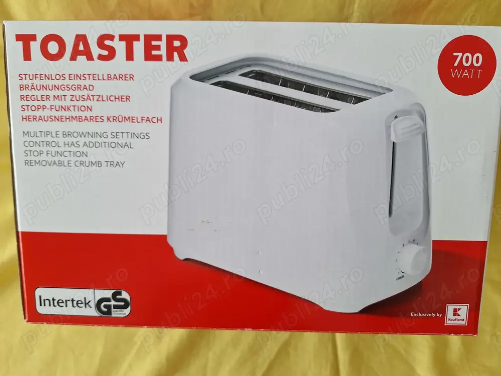 Toaster model InterTek, prajitor pentru paine