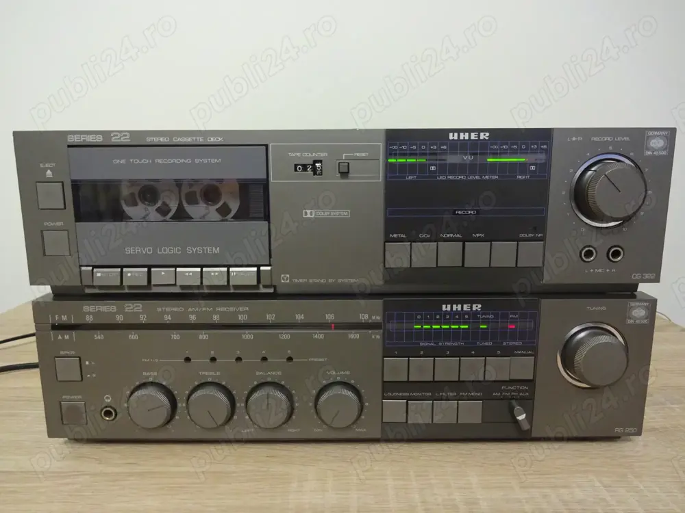 Linie Uher amplificator receiver si deck