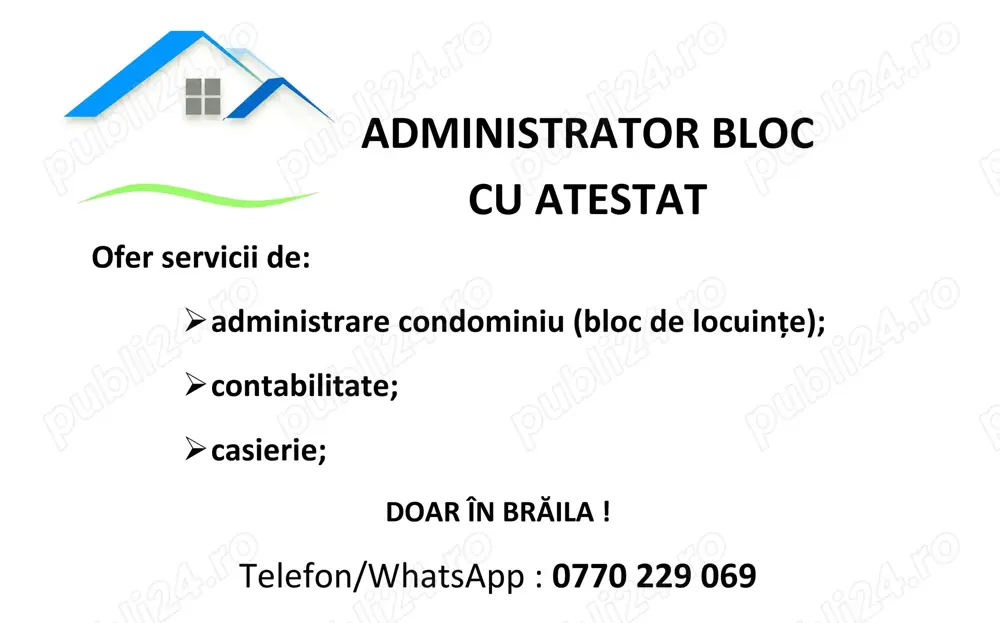 Administrator condominiu (bloc imobil) Administrator condominiu (bloc imobil)
