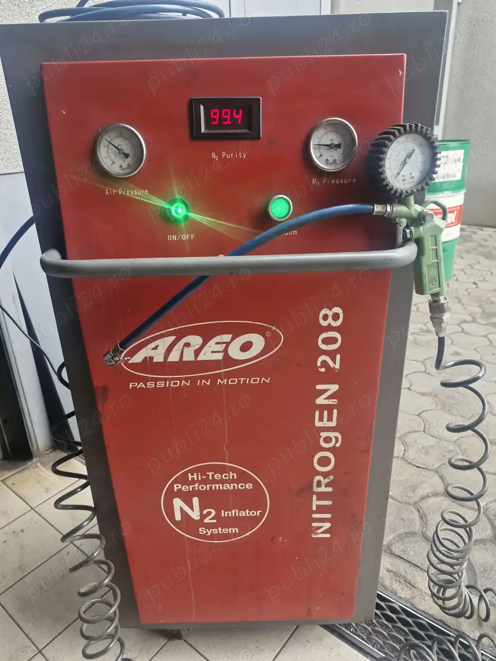 aparat umflat roti / anvelope cu azot aero nitrogen 208