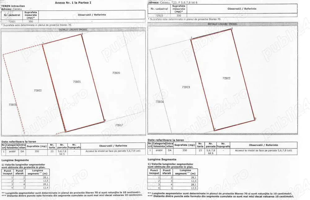 Teren intravilan Cazasu (700m2)