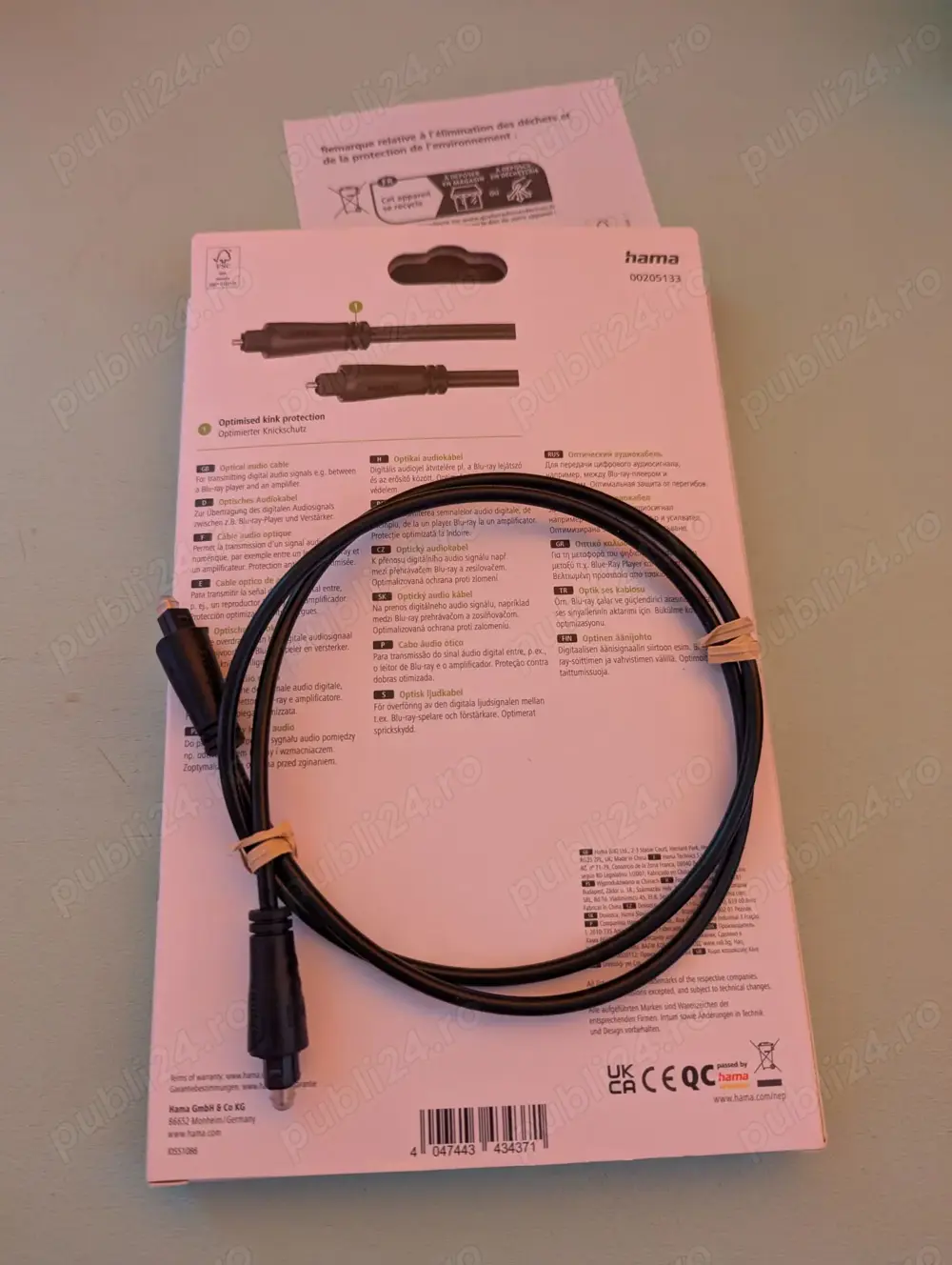 Cablu Audio Optic Hama 0.75 m