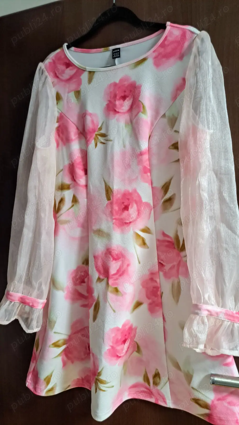 Rochie de vară nouă elastan roz 