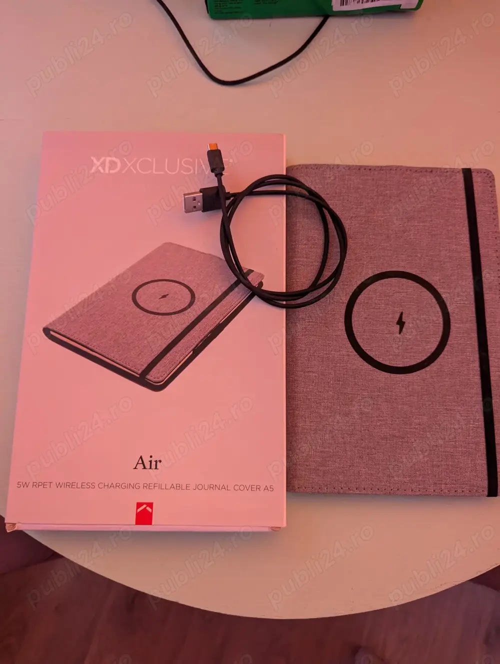 Agenda notebook A5 XDXlusive Air cu incarcare wireless 5w