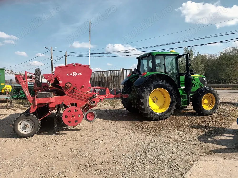 Semanatoare plante prasitoare cu pregatire teren Cansa 4 metri 28 randuri NO TILL