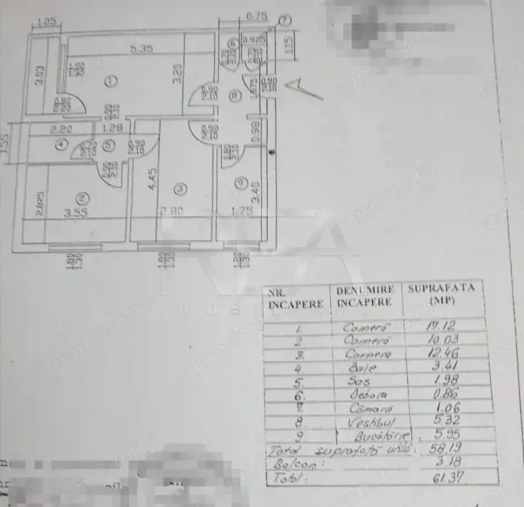 Apartament 3 camere, 9/10, bloc anvelopat /Drumul Taberei 
