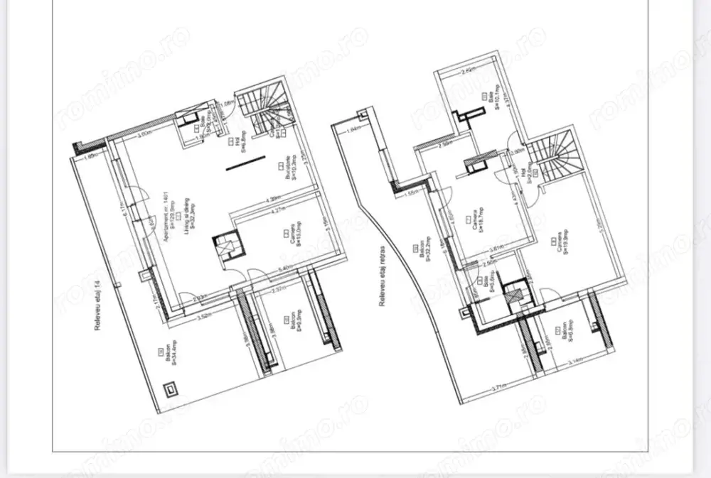 Penthouse 4 camere ,129,9 mp, Ansamblu Rezidential, Zorilor