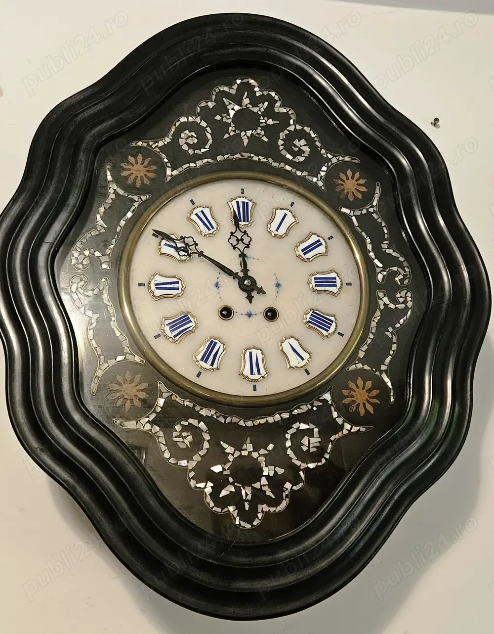 Ceas de perete cu pendula Oeil de bouef 1860