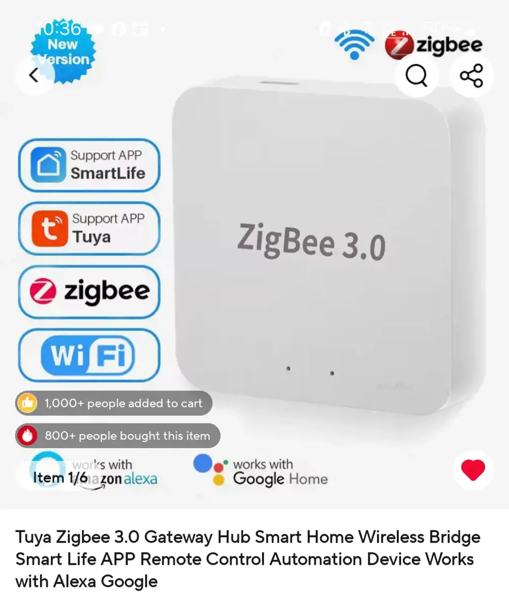 Tuya Zigbee gateway 3.0 Wi-Fi