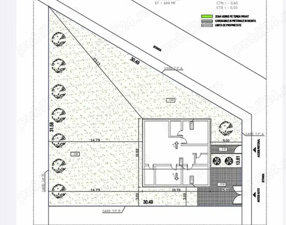 Teren intravilan cu proiect casa aprobat in Sanmihaiul Român 