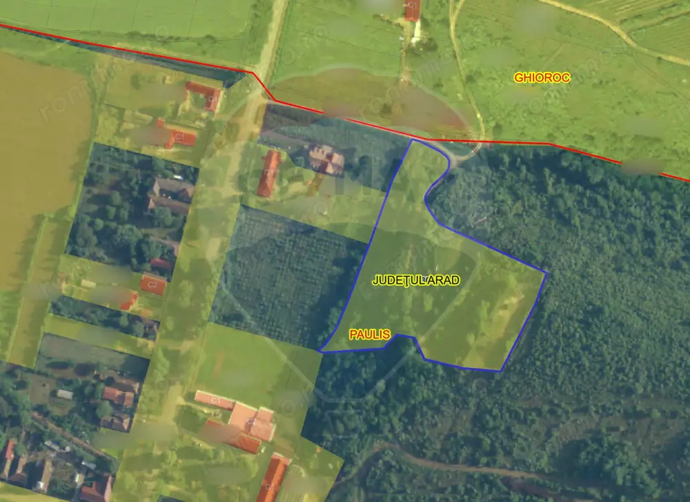 De vânzare teren 13,412mp Păuliș