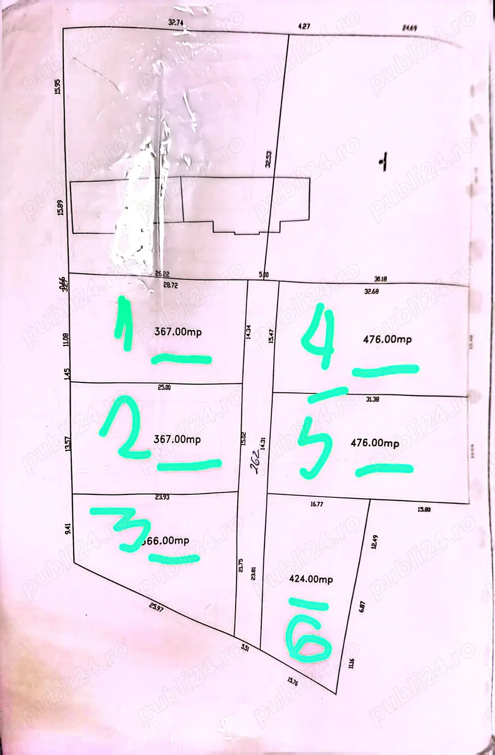 Teren de casa   6 loturi Teren de casa   6 loturi