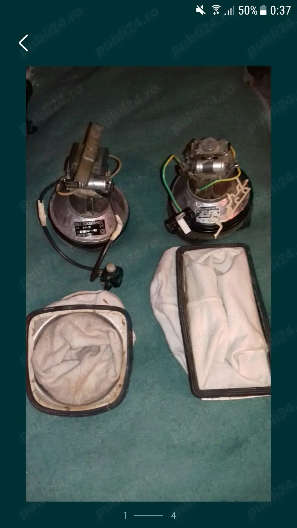 Motoare aspiratoare vechi ElectroArges 600w si Record 450w