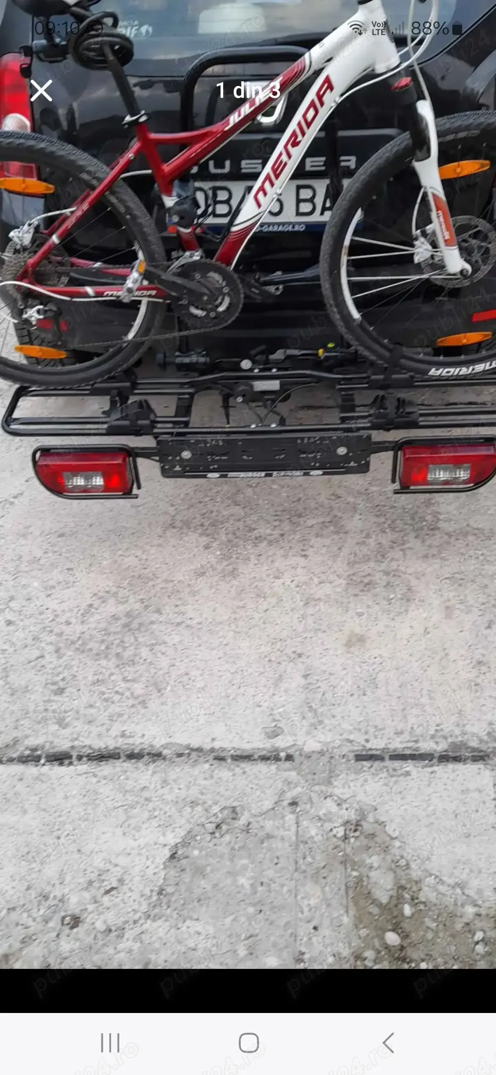 Suport pentru doua biciclete