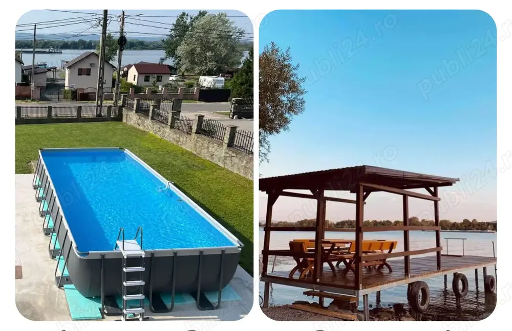 Ponton, camera matrimonială cu baie proprie 