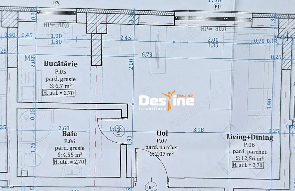 Vișan - Apartament 1 cameră 26 mp utili