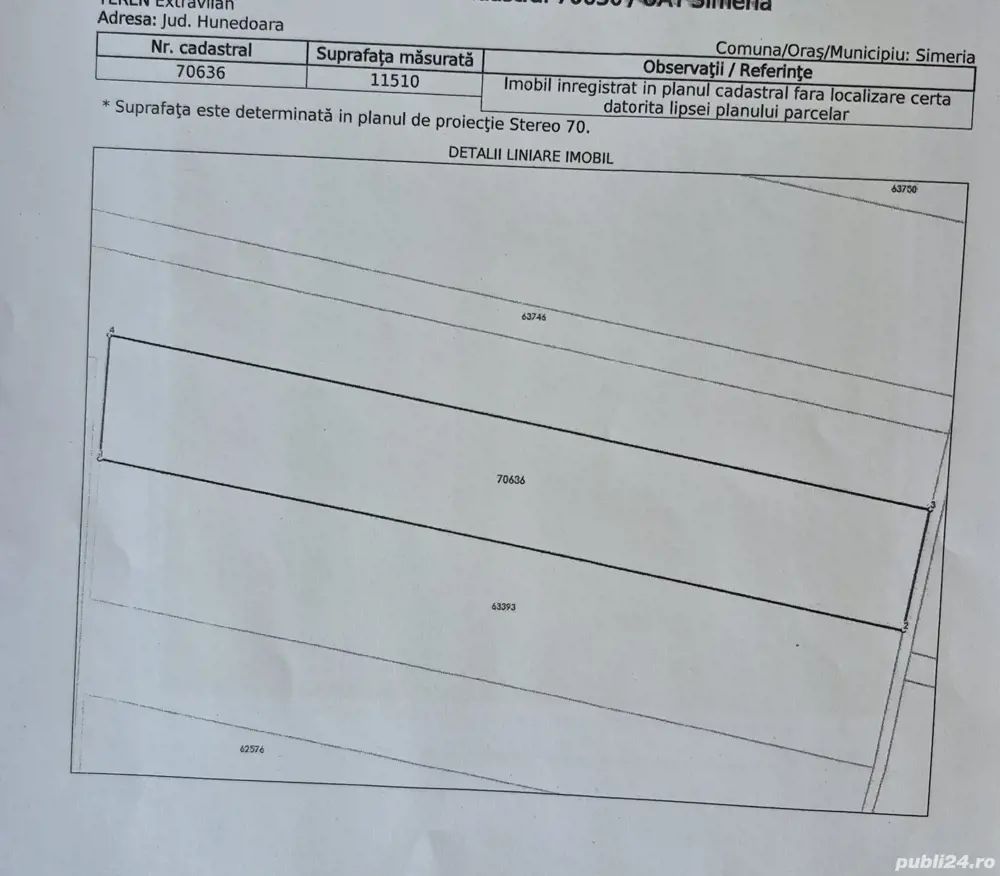 Vând teren extravilan Vând teren extravilan