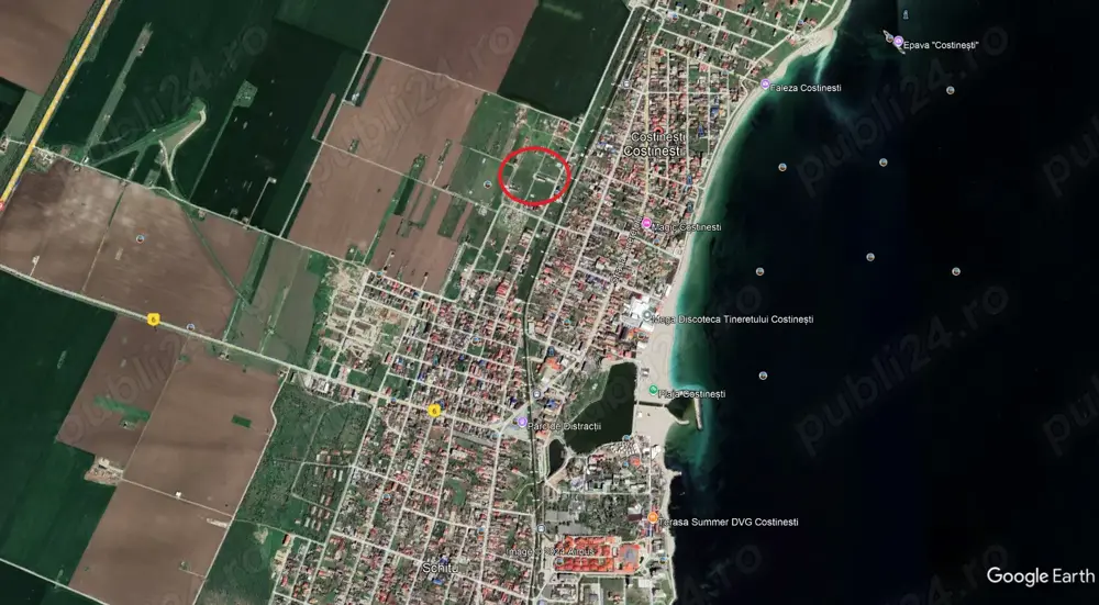 Teren de vanzare in Costinesti zona gara veche